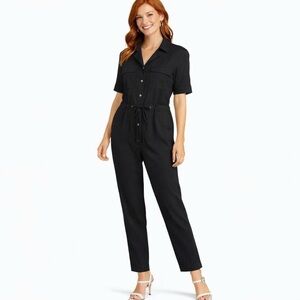 NWT Banana Republic Black Button-Up Jumpsuit Size XS